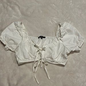 Puff Sleeve Crop Top